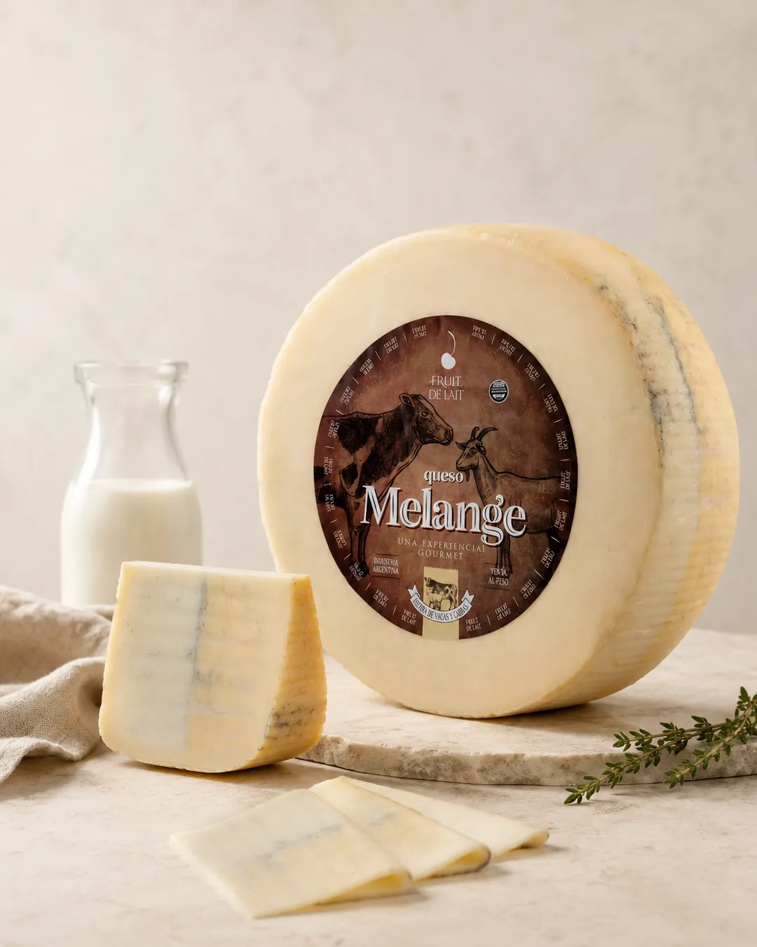 Mélange — queso artesanal elaborado en Villa María, Córdoba, Argentina