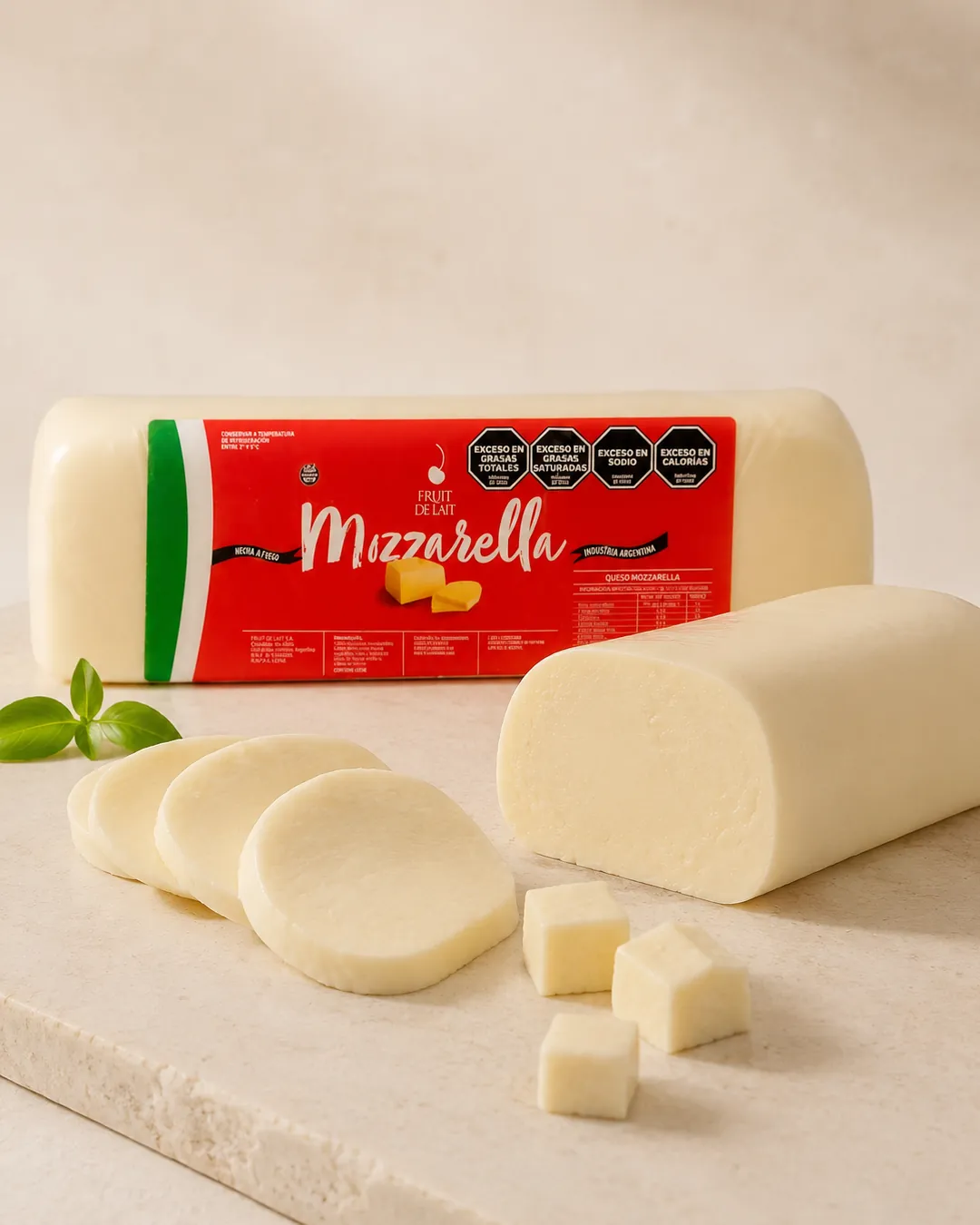 Mozzarella — queso artesanal elaborado en Villa María, Córdoba, Argentina